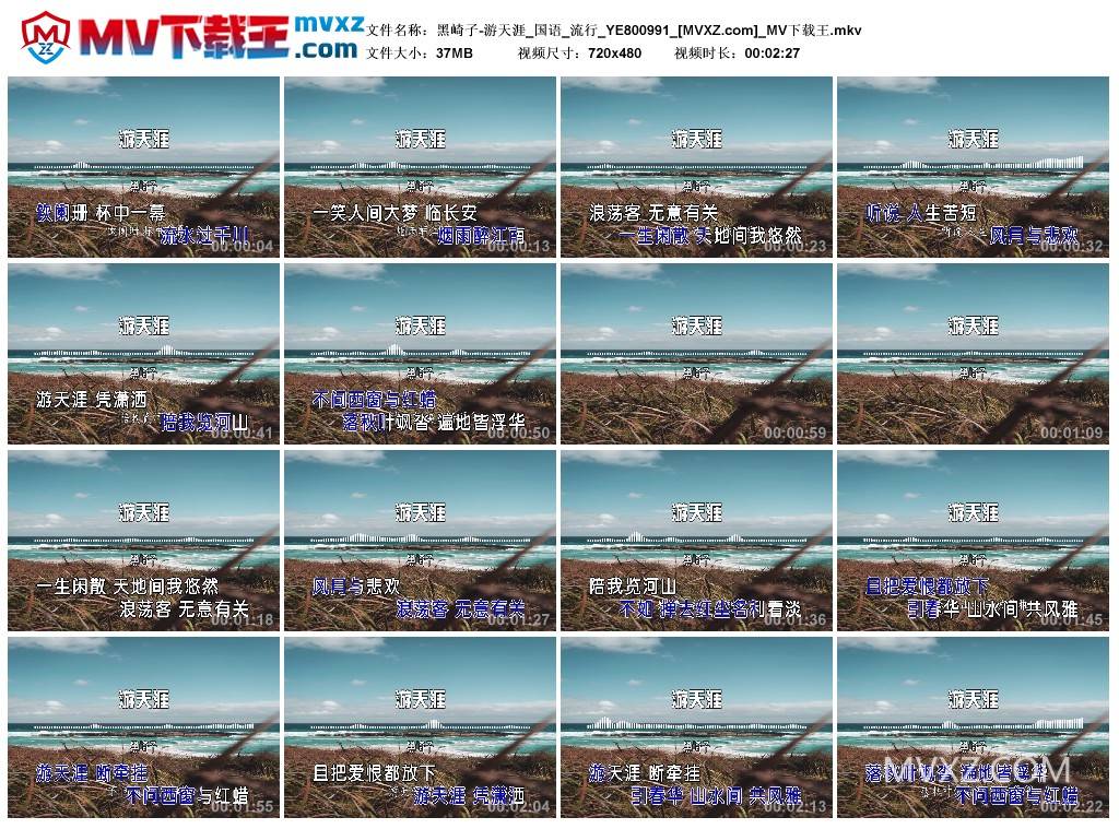 黑崎子-游天涯_国语_流行_YE800991